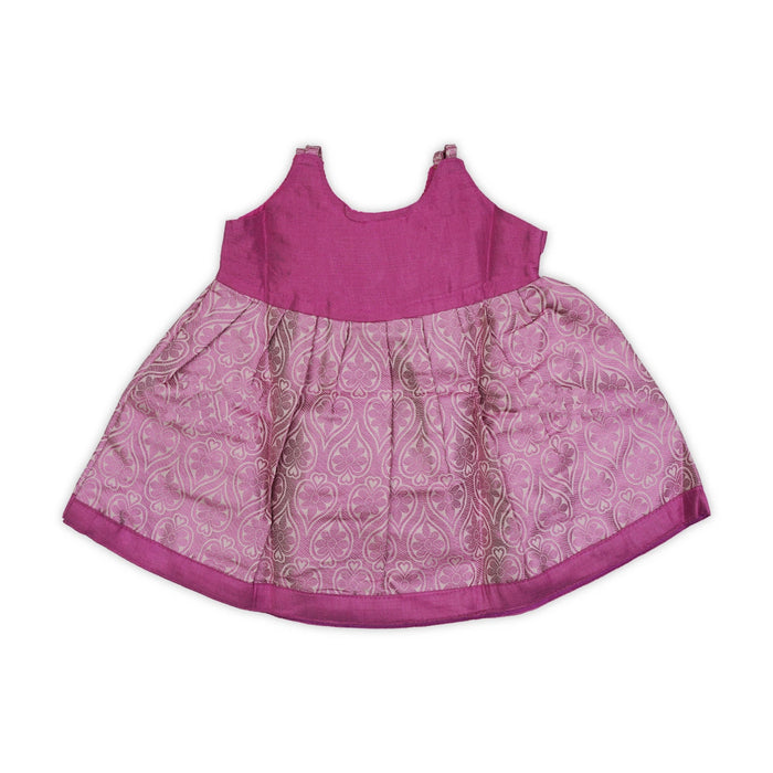 Sleeveless Frock Dress- Size New Born | Gown Dress/Kerala Cotton Readymade Dress/Traditional Dress For Baby Girls - Long Skirts / Ghagra / Pavadai