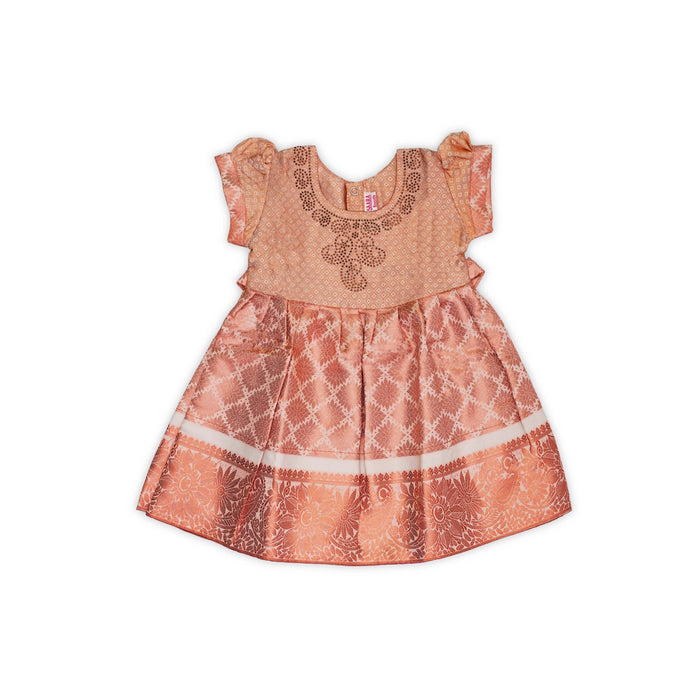 Frock Dress - Size 6 Months | Gown Dress/ Readymade Dress/ Traditional Dress For Baby Girls - Long Skirts / Ghagra / Pavadai