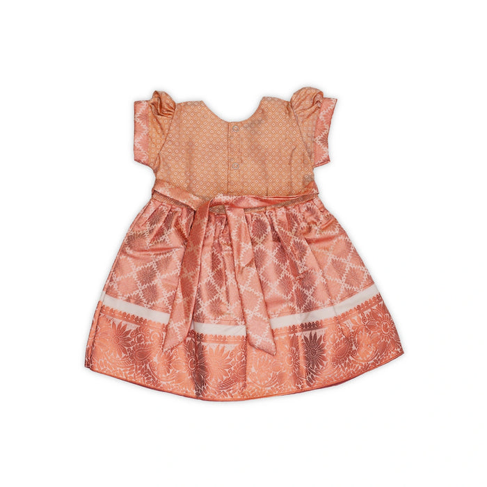Frock Dress - Size 6 Months | Gown Dress/ Readymade Dress/ Traditional Dress For Baby Girls - Long Skirts / Ghagra / Pavadai