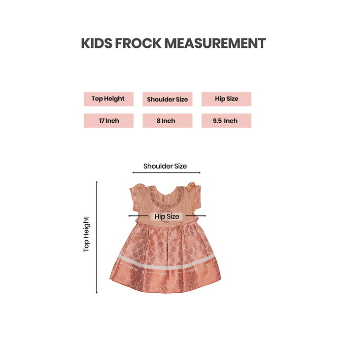 Frock Dress - Size 6 Months | Gown Dress/ Readymade Dress/ Traditional Dress For Baby Girls - Long Skirts / Ghagra / Pavadai