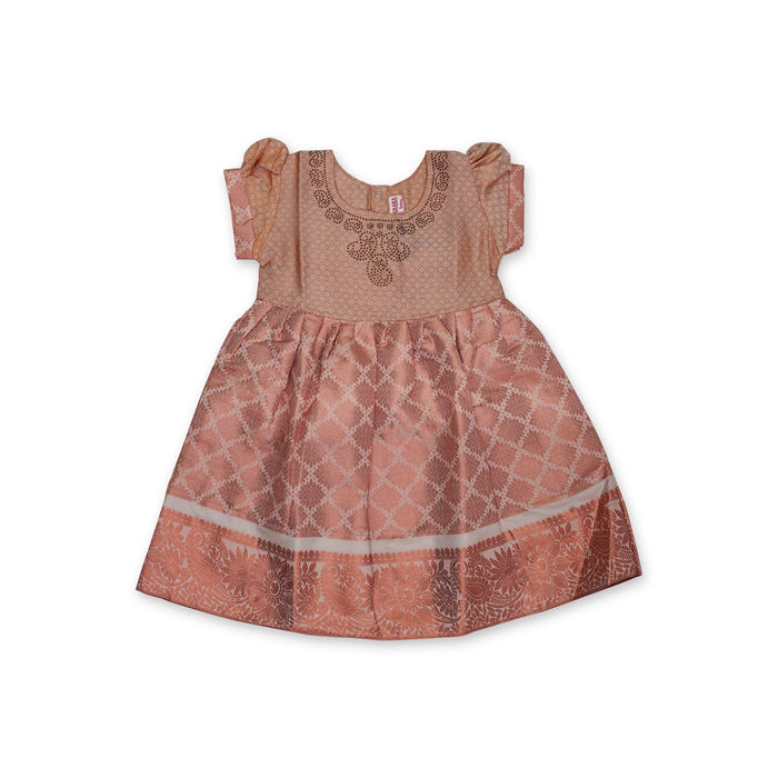 Frock Dress - Size 1 Year | Gown Dress/ Readymade Dress/ Traditional Dress For Baby Girls - Long Skirts / Ghagra / Pavadai