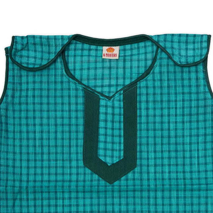 Readymade Panchakacham Dhoti Pair - Size 6 Months | Cotton Panchakajam/ Traditional Dress For Temple Functions - Veshti & Dhoti