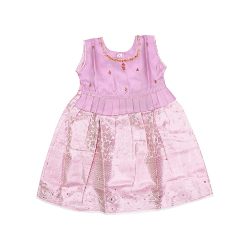 Kerala Cotton Frock Dress - Size 2 Year | Gown Dress/Ethnic Wear/Readymade Dress For Baby Girls Festival Outfit - Long Skirts / Ghagra / Pavadai