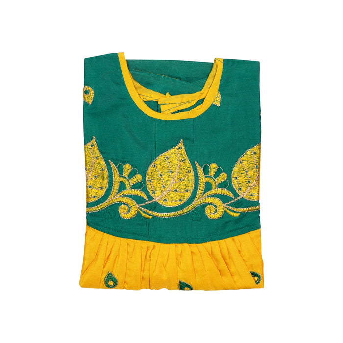 Frock Dress - Size 6 Month | Embroidery Gown Dress/ Ethnic Wear/ Readymade Dress For Baby Girls Festive Outfit - Long Skirts / Ghagra / Pavadai