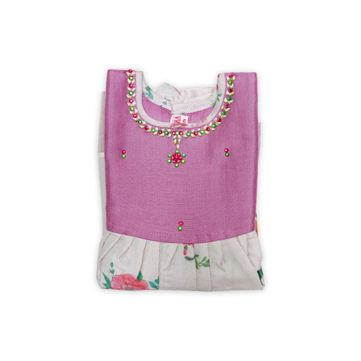 Kerala Cotton Frock Dress - Size 6 Month | Gown Dress/Ethnic Wear/Readymade Dress For Baby Girls Festival Outfit - Long Skirts / Ghagra / Pavadai