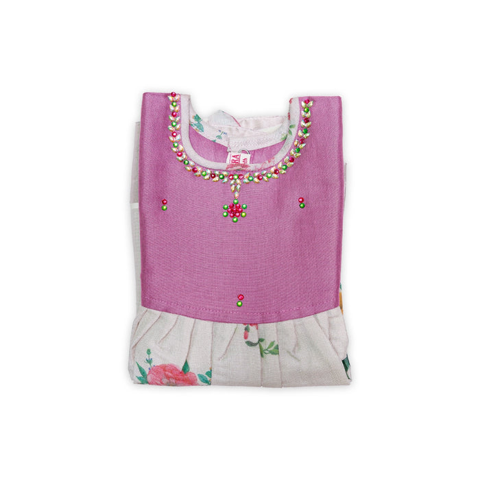 Kerala Cotton Frock Dress - Size 6 Month | Gown Dress/Ethnic Wear/Readymade Dress For Baby Girls Festival Outfit - Long Skirts / Ghagra / Pavadai