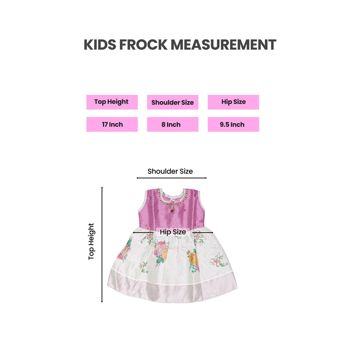 Kerala Cotton Frock Dress - Size 6 Month | Gown Dress/Ethnic Wear/Readymade Dress For Baby Girls Festival Outfit - Long Skirts / Ghagra / Pavadai