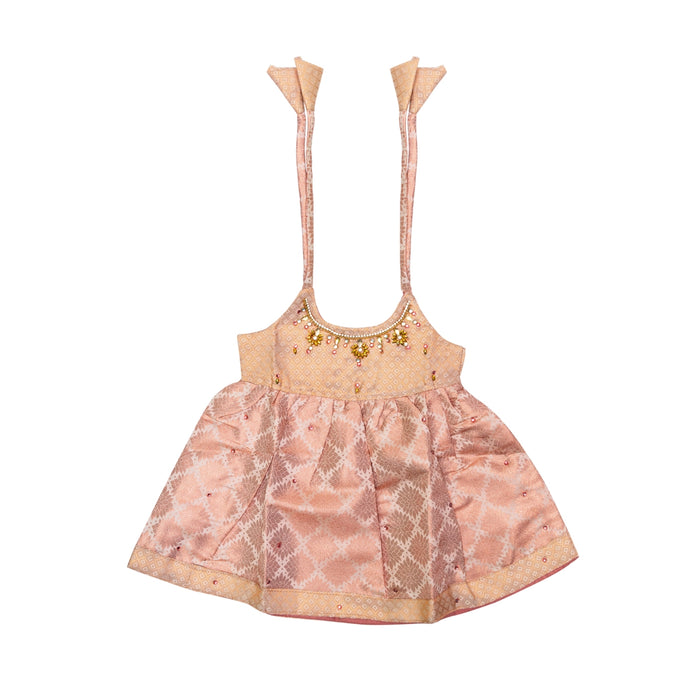 Frock Dress - Size New Born | Gown Dress/ Ethnic Wear/ Readymade Dress For Infant Traditional Function Wear - Long Skirts / Ghagra / Pavadai