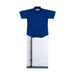 Veshti Shirt Pair | Size 5 - 6/ Tamil Traditional Dress/ Velcro Vesti Shirt/ Dhoti Shirt For Boys Festival Wear - Veshti & Dhoti