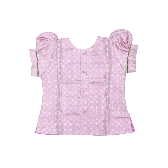 Pattu Pavadai Sattai Pair | Size 22 - 24/ South Indian Dress/ Traditional Dress/ Skirt And Top For Baby Girls - Long Skirts / Ghagra / Pavadai