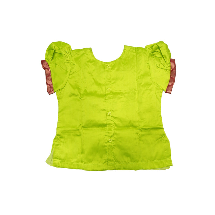 Pattu Pavadai Sattai Pair | Size 22 - 24/ South Indian Dress/ Traditional Dress/ Skirt And Top For Baby Girls - Long Skirts / Ghagra / Pavadai