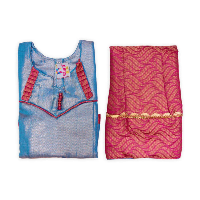 Pattu Pavadai Sattai for Kids, Varalakshmi Pooja Decoration , Varalakshmi Vratam