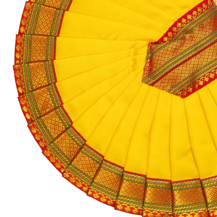 Kolhapuri Laxmi Dress - 9 Inches | Decorative Devi Vastram/ Lakshmi Dress for Deepam & Deity Decor