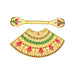 Devi Dress - 7 X 14 Inches | Mata Rani Poshak/ Lehenga Patka/ Embroidery Amman Pavadai For Deity Decoration - Devi Dress