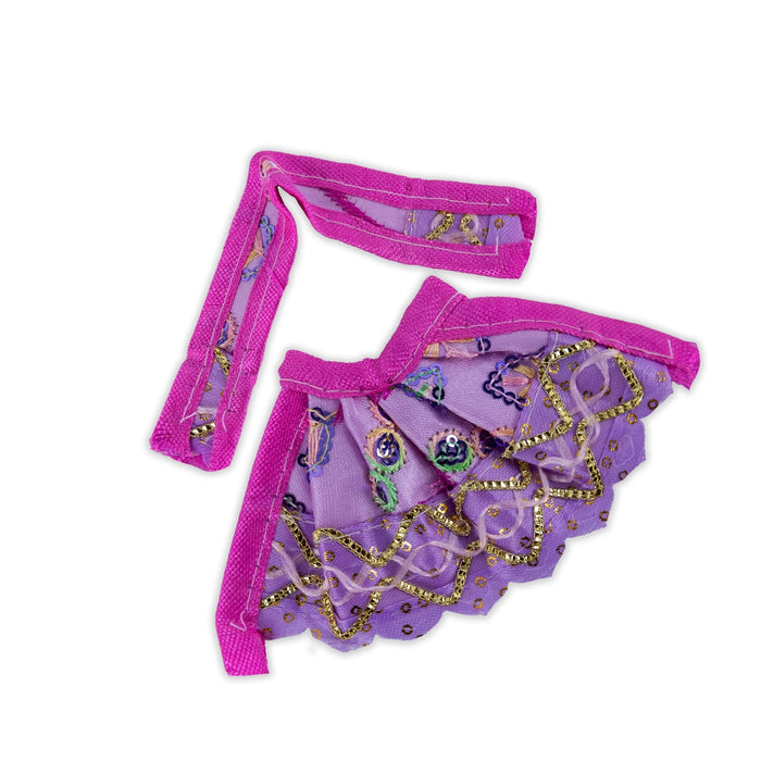 Lehenga Patka - 2.5 Inches | Amman Pavadai/ Devi Vastra/ Mata Poshak for Deity/ Assorted