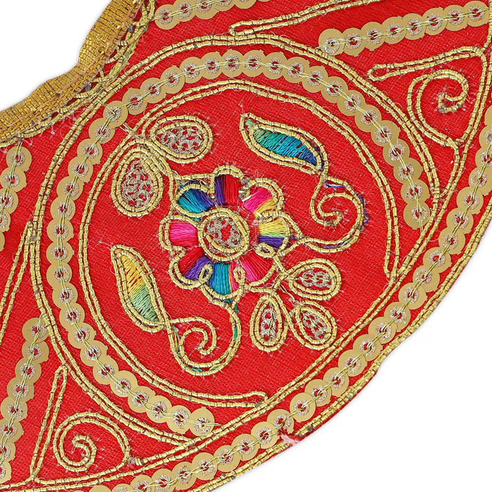 Lehenga Patka - 3 x 6.5 Inches | Devi Dress / Amman Pavadai / Designer Mata Poshak / Devi Vastra for Deity