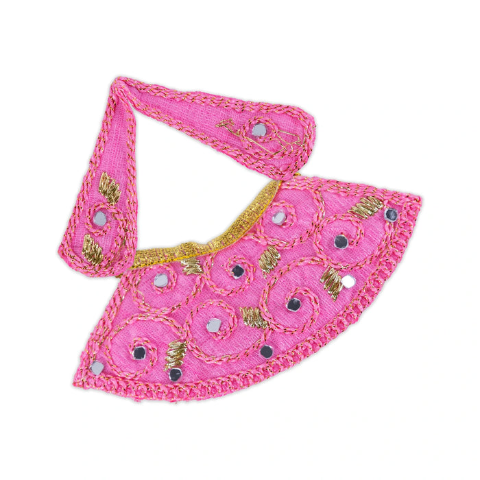 Devi Vastra - 2.5 Inches | Mata Rani Poshak/ Lehenga Patka/ Amman Pavadai For Deity Decor/ Assorted