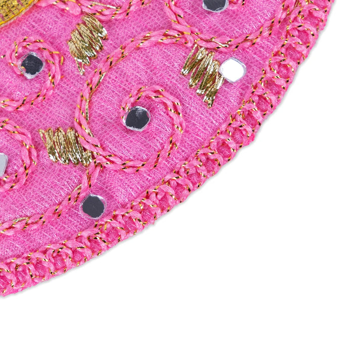 Devi Vastra - 2.5 Inches | Mata Rani Poshak/ Lehenga Patka/ Amman Pavadai For Deity Decor/ Assorted