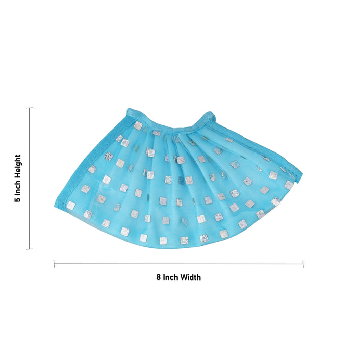 Amman Pavadai - 5 x 8 Inches | Mata Poshak / Lehenga Patka / Devi Dress / Devi Vastra for Deity - Devi Vastra