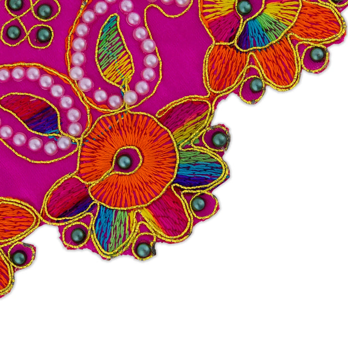 Devi Dress - 3.5 Inches | Mata Rani Poshak/ Lehenga Patka/ Amman Pavadai For Deity Decor/ Assorted