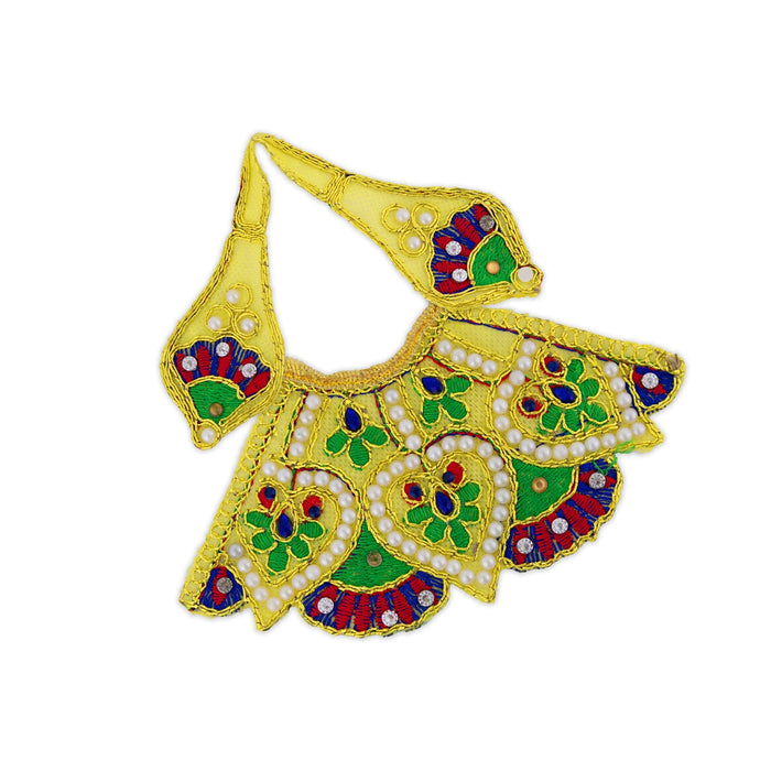 Devi Dress - 3.5 Inches | Mata Rani Poshak/ Lehenga Patka/ Amman Pavadai For Deity Decor/ Assorted