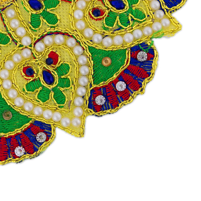 Devi Dress - 3.5 Inches | Mata Rani Poshak/ Lehenga Patka/ Amman Pavadai For Deity Decor/ Assorted