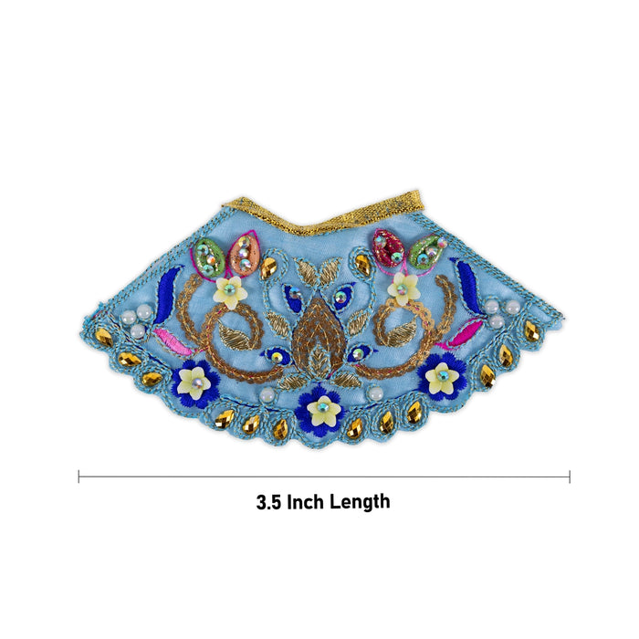 Amman Pavadai - 3.5 Inches | Lehenga Patka / Devi Vastra / Mata Poshak for Deity