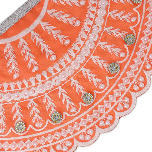 Lehenga Patka - 5 x 9 Inches | Devi Dress / Amman Pavadai / Embroidery Mata Poshak / Devi Vastra for Deity - Devi Vastra