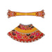 Lehenga Patka - 4.5 x 9.5 Inches | Stone Work Devi Dress / Amman Pavadai / Embroidery Devi Vastra for Deity - Devi Vastra