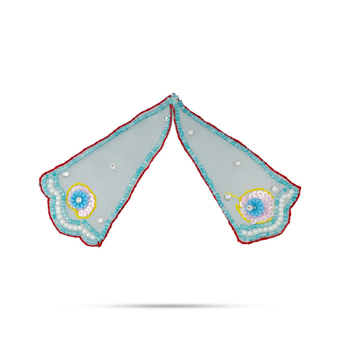 Krishna Dress – 5 Inches | Green Gol Poshak/ Kanha Ji Dress/ Stone-Design Laddu Gopal Clothes for Deity