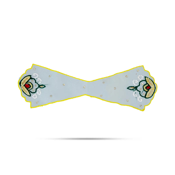 Krishna Dress – 6 Inches | Green Gol Poshak/ Stone-Design Kanha Ji Dress