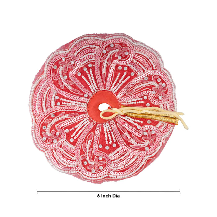 Krishna Dress Set – 6 Inches | Designer Kanha Poshak / Jari And Stone Laddu Gopal Dress Set For Deity Decoration