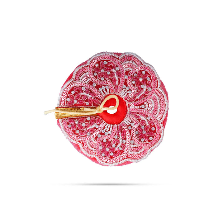 Krishna Dress Set – 5 Inches | Kanha Poshak Set / Jari Fancy Dress / Laddu Gopal Vastra For Deity