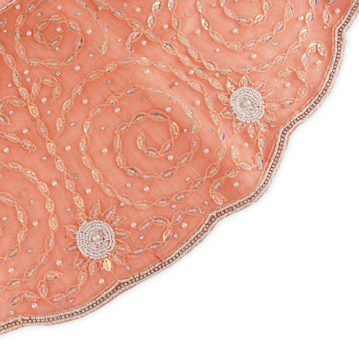 Radha Krishna Dress Set – 10 X 5.5 Inches | Jari Poshak / Fancy Radha Krishna Dress For Deity Decoration