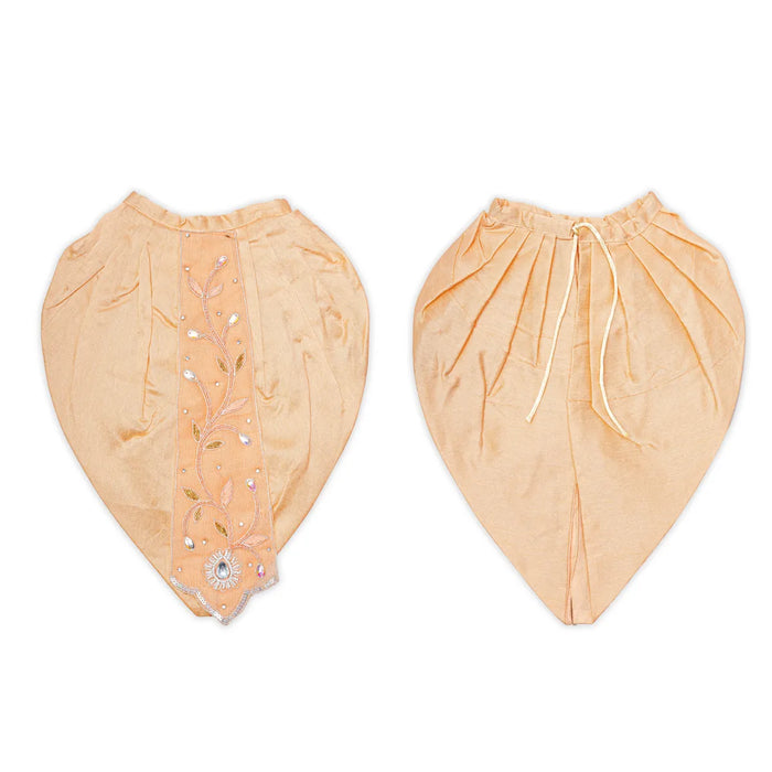 Radha Krishna Dress Set – 12 X 15.5 Inches | Jari Radha Krishna Poshak / Fancy Krishna & Radha Dress For Deity