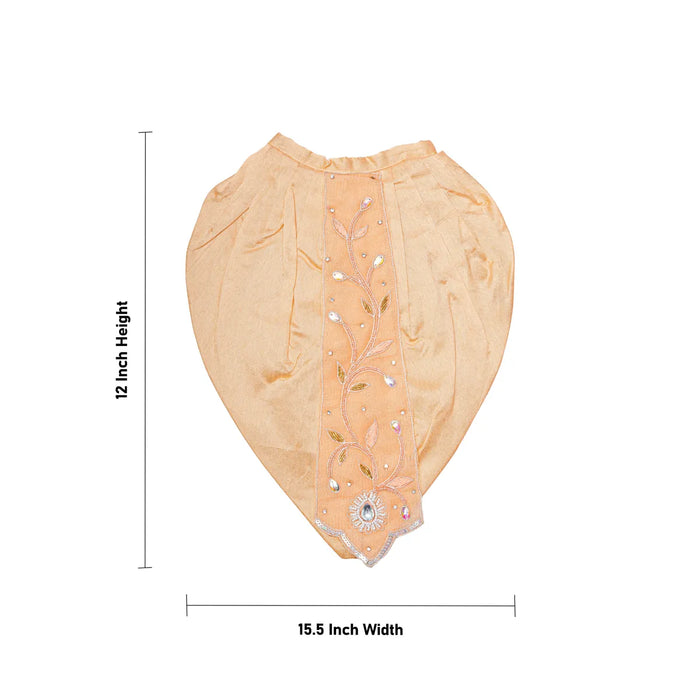 Radha Krishna Dress Set – 12 X 15.5 Inches | Jari Radha Krishna Poshak / Fancy Krishna & Radha Dress For Deity