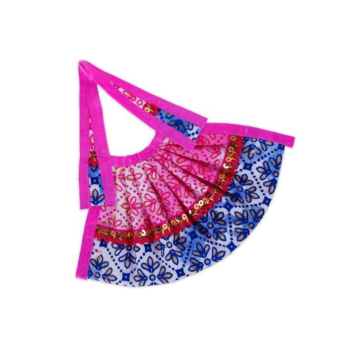 Lehenga Patka - 4.24 Inches | Amman Pavadai/ Devi Vastra/ Mata Poshak for Deity/ Assorted