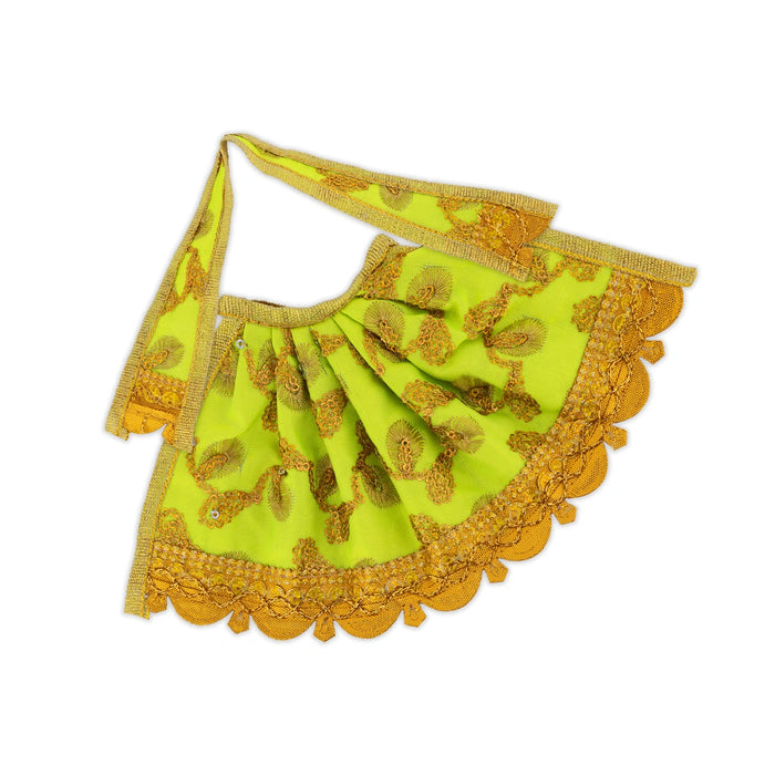 Lehenga Patka - 4.24 Inches | Amman Pavadai/ Devi Vastra/ Mata Poshak for Deity/ Assorted