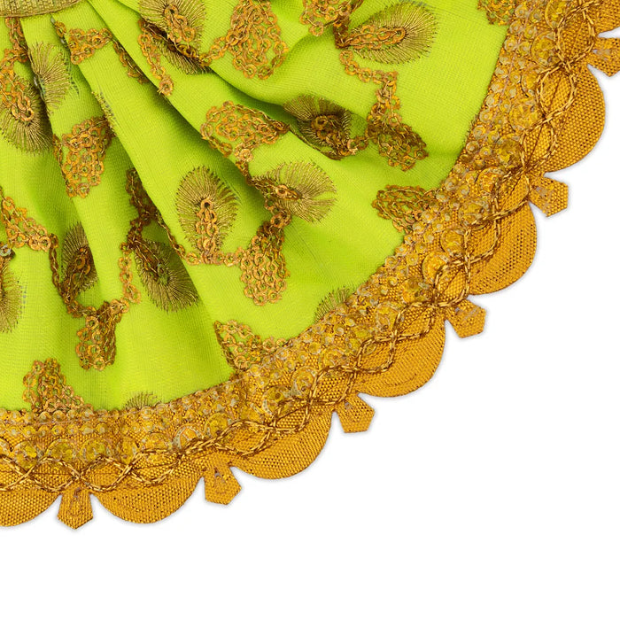 Lehenga Patka - 4.24 Inches | Amman Pavadai/ Devi Vastra/ Mata Poshak for Deity/ Assorted