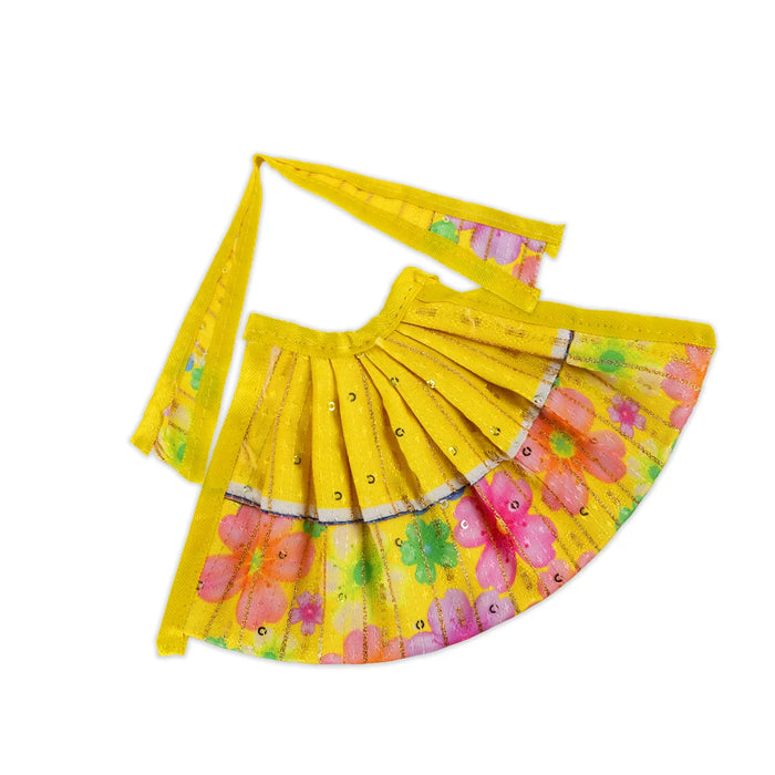 Lehenga Patka - 4.24 Inches | Amman Pavadai/ Devi Vastra/ Mata Poshak for Deity/ Assorted