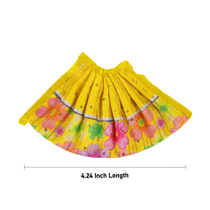 Lehenga Patka - 4.24 Inches | Amman Pavadai/ Devi Vastra/ Mata Poshak for Deity/ Assorted