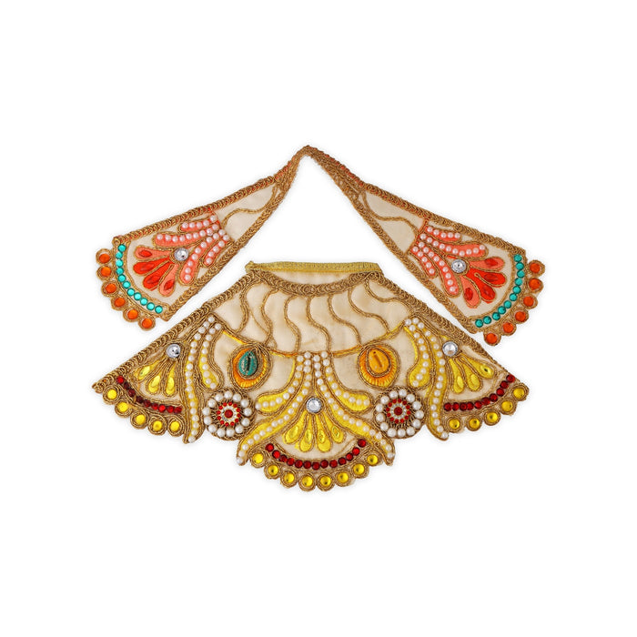 Amman Pavadai - 4.5 x 9.5 Inches | Mata Dress/ Devi Vastra/ Mata Poshak for Deity