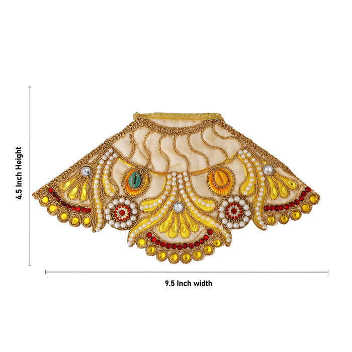 Amman Pavadai - 4.5 x 9.5 Inches | Mata Dress/ Devi Vastra/ Mata Poshak for Deity