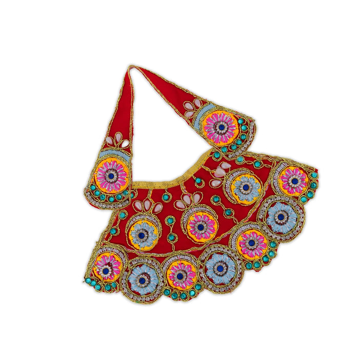 Lehanga Patka - 3.5 Inches | Amman Pavadai / Designer Devi Vastra / Mata Poshak for Deity Decor/ Assorted