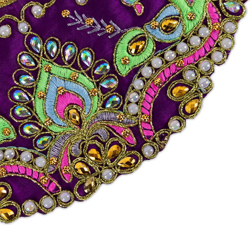 Lehanga Patka - 3.5 Inches | Amman Pavadai / Designer Devi Vastra / Mata Poshak for Deity Decor/ Assorted - Devi Vastra