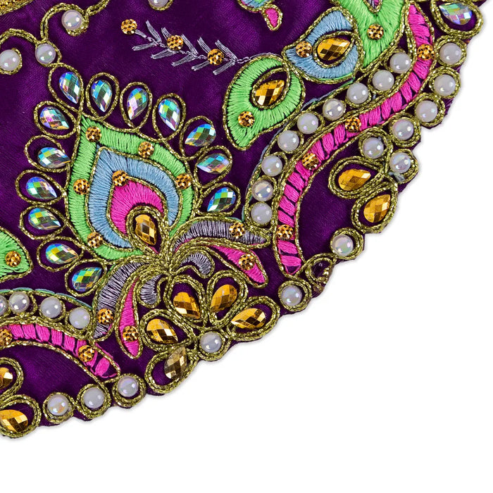 Lehanga Patka - 3.5 Inches | Amman Pavadai / Designer Devi Vastra / Mata Poshak for Deity Decor/ Assorted