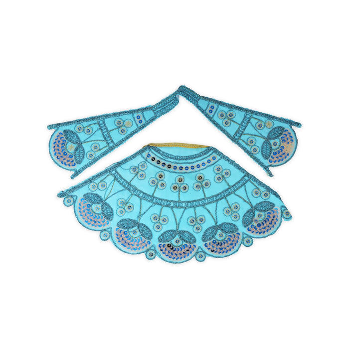 Lehenga Patka - 6 x 12 Inches | Devi Dress / Amman Pavadai / Embroidery Mata Poshak / Devi Vastra for Deity - Devi Vastra