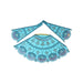 Lehenga Patka - 6 x 12 Inches | Devi Dress / Amman Pavadai / Embroidery Mata Poshak / Devi Vastra for Deity - Devi Vastra