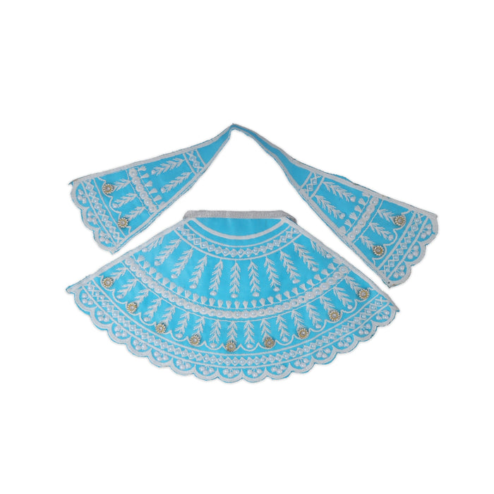 Devi Dress - 6 x 11 Inches | Amman Pavadai / Lehenga Patka / Mata Poshak for God Idol - Devi Vastra