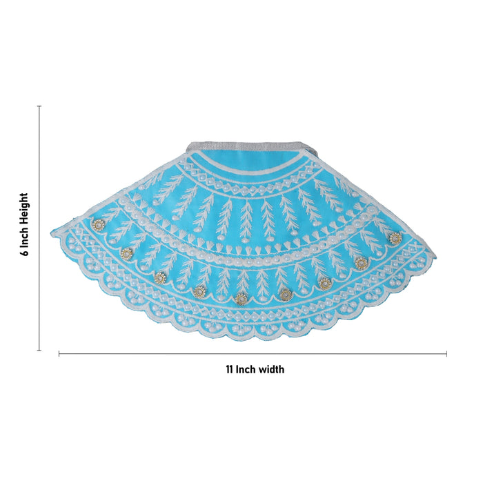 Devi Dress - 6 x 11 Inches | Amman Pavadai / Lehenga Patka / Mata Poshak for God Idol - Devi Vastra